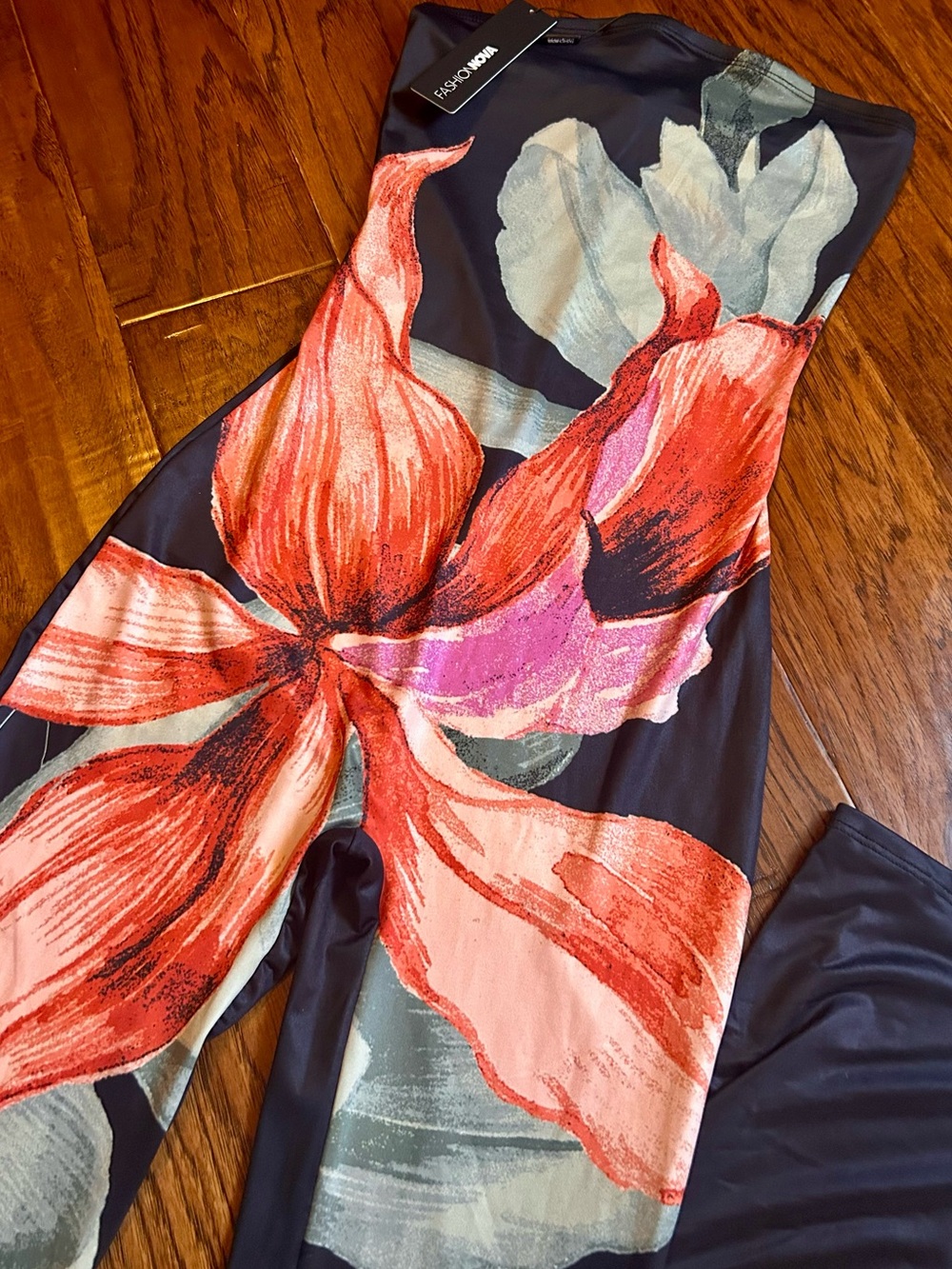 Fashion Nova Flower Jumpsuit - Picture 2 of 7